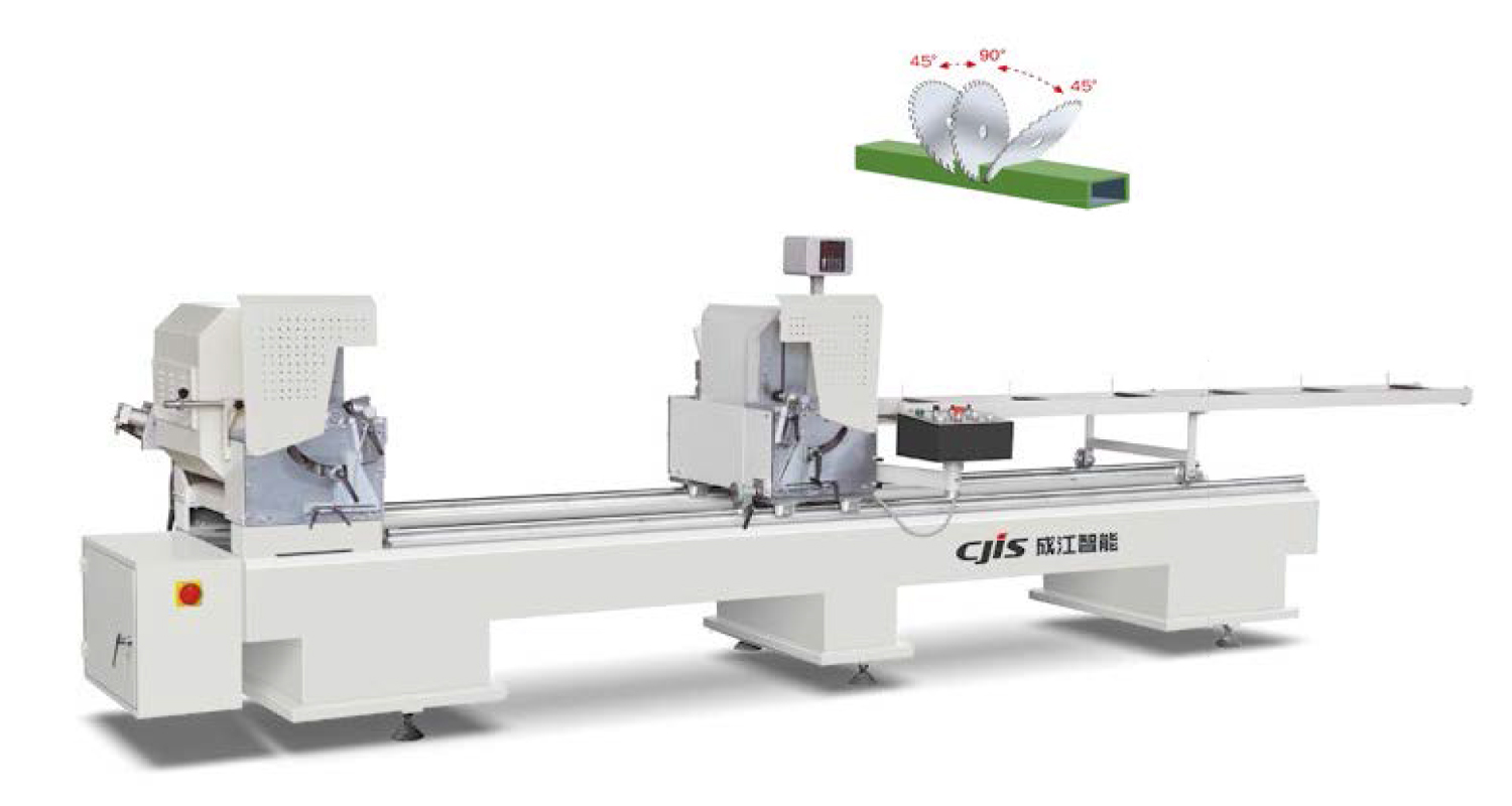 Plastic profile digital display double-head cutting saw